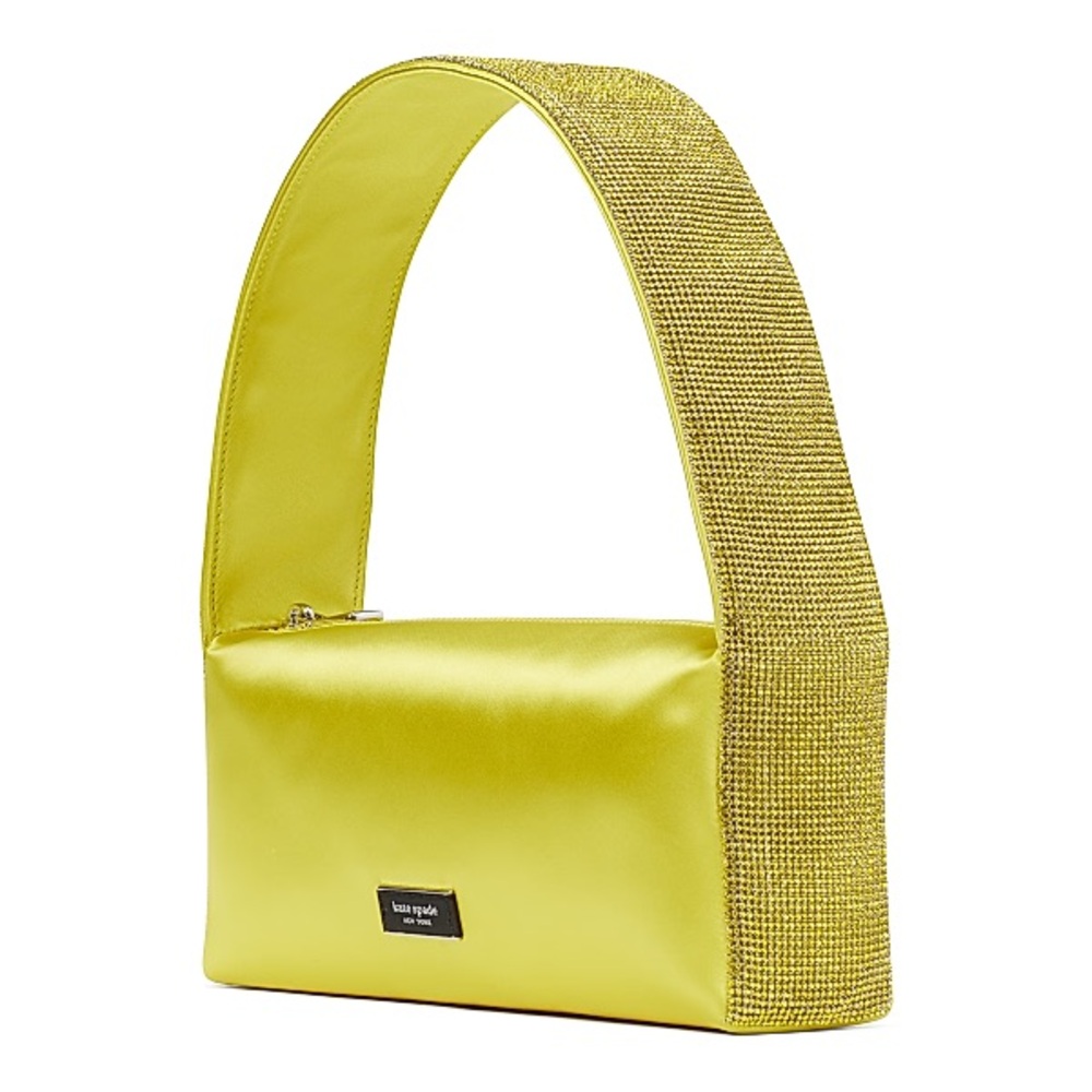 NWT Kate Spade afterparty crystal embellished chartreuse Shoulder Bag
